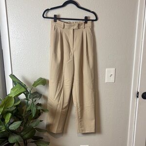 H&M Beige High Waisted Trousers